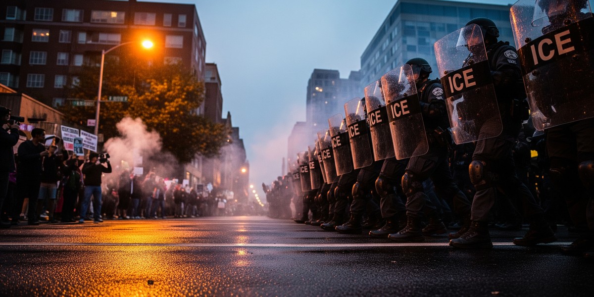 Anti-ICE Rioters Meet Their Match – This Guy Isn’t Messing Around!