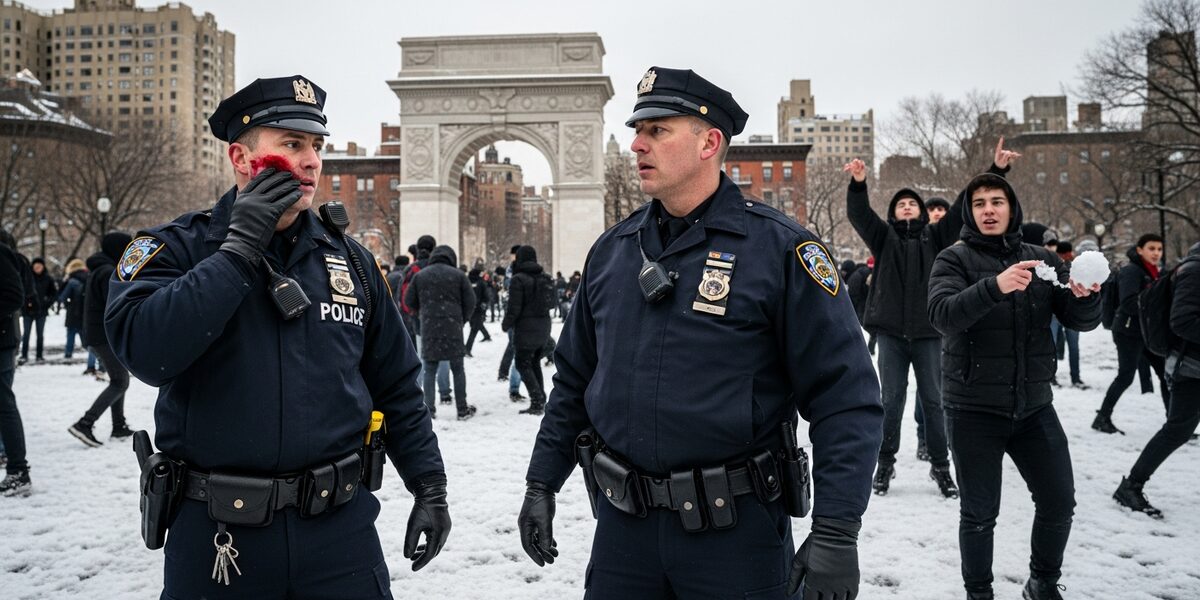 Mob Attack On Cops, NYPD Search For Suspect